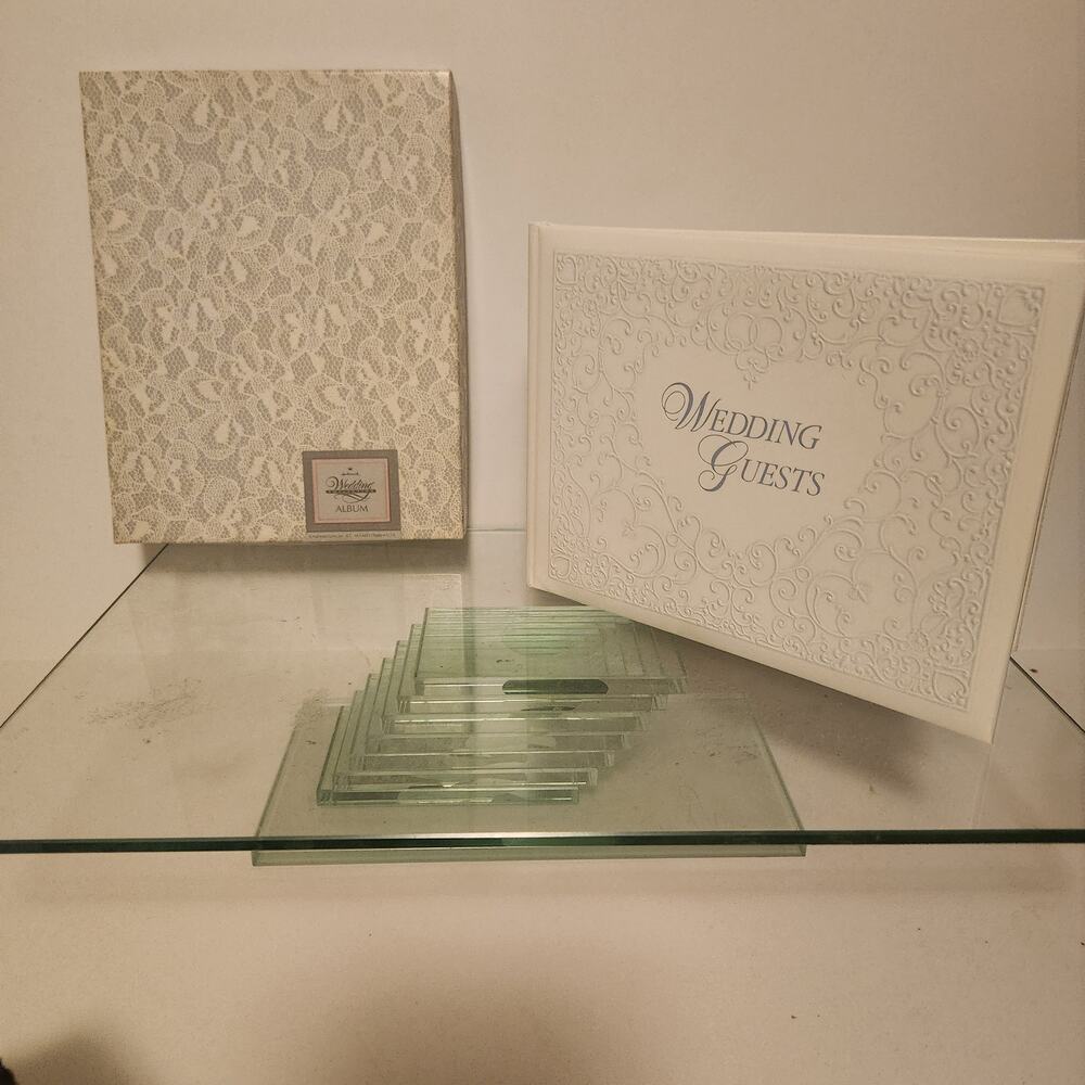 Vintage NIP 6x8 Weddings Guest Book Embosses